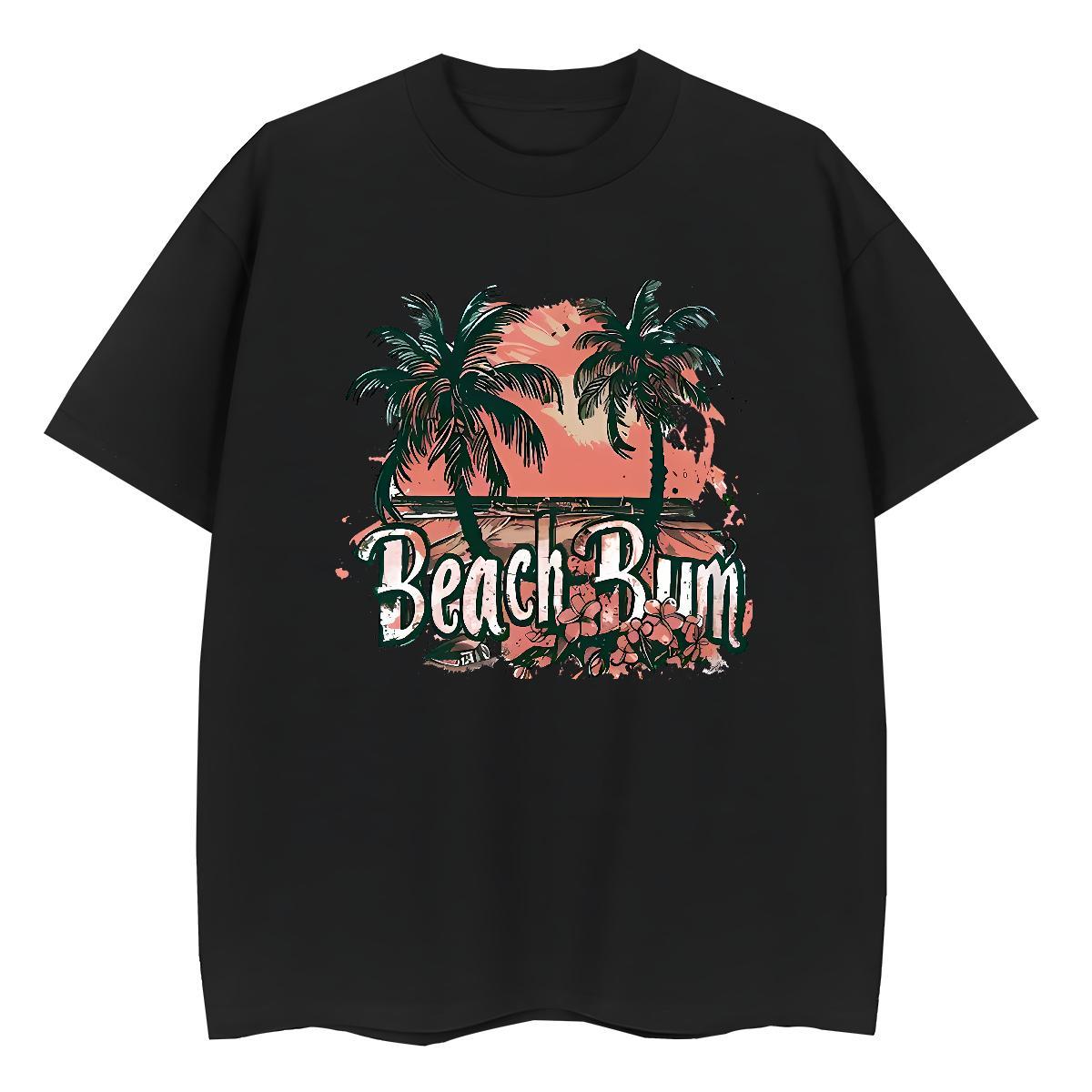 Classic Casual Men Tops Tees palm Street Wear 230g Cotton Tshirts Breathable High Quality T shirt Custom Printed