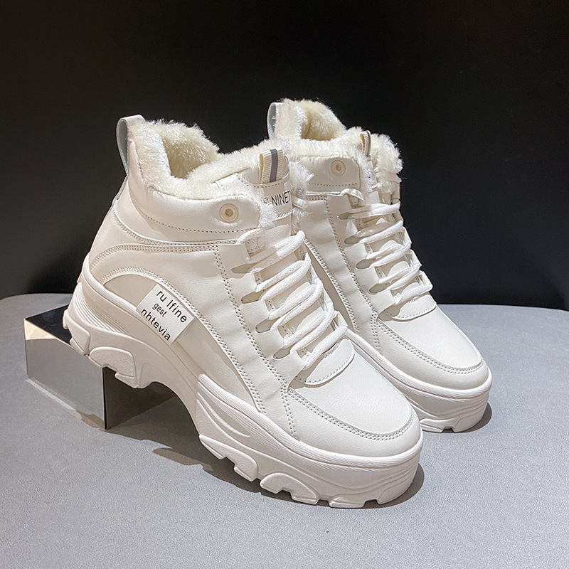 Ddmysports Spring New Korean Edition Dad Student Internet Popular Sports Female Leisure Thick Sole Elevated Shoes A OUTDOOR