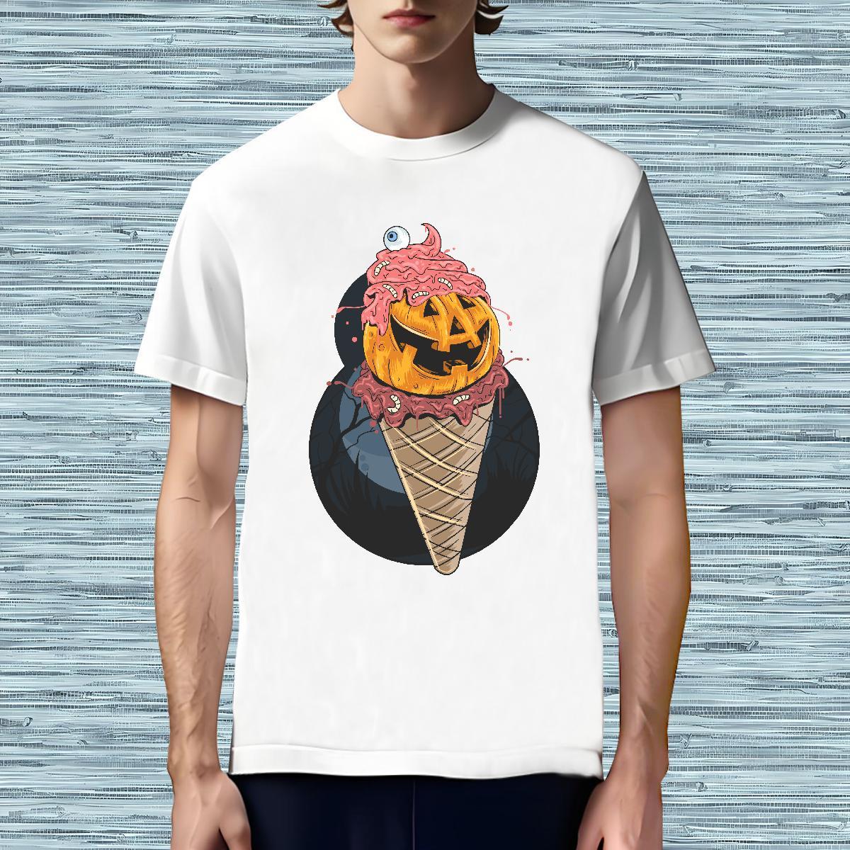 Wholesale Mens T Shirts pumpkin Breathable Short Sleeve Sports Casual DIY Logo Oversized 230g 100% Cotton Tshirt for Man Woman Fashion Tee Shirt
