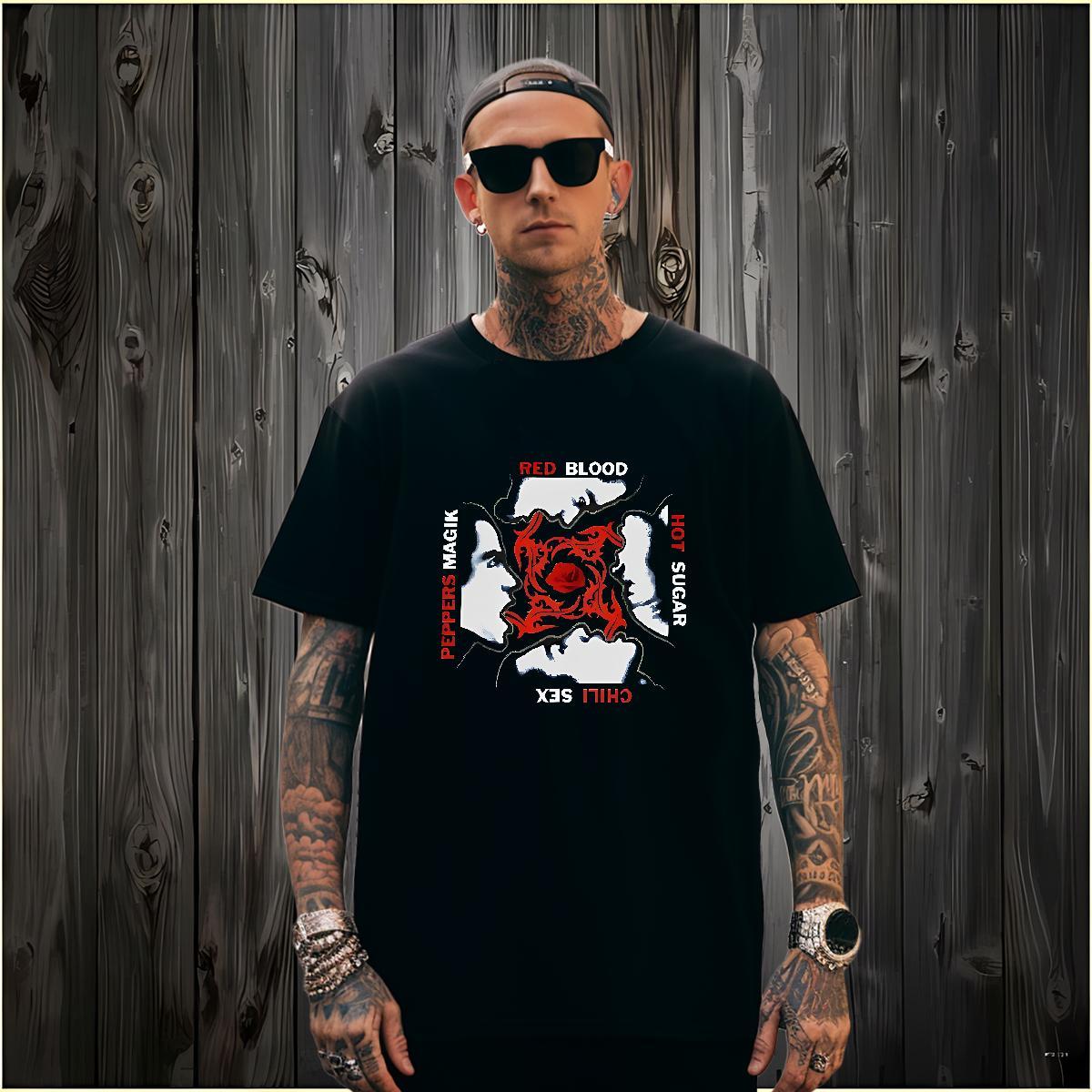 T-Shirts for Men 230g 100% Cotton scary Anime Printing Street Crew Neck Cartoon Printing L-4XL Men Tees New Designer Brand Tops
