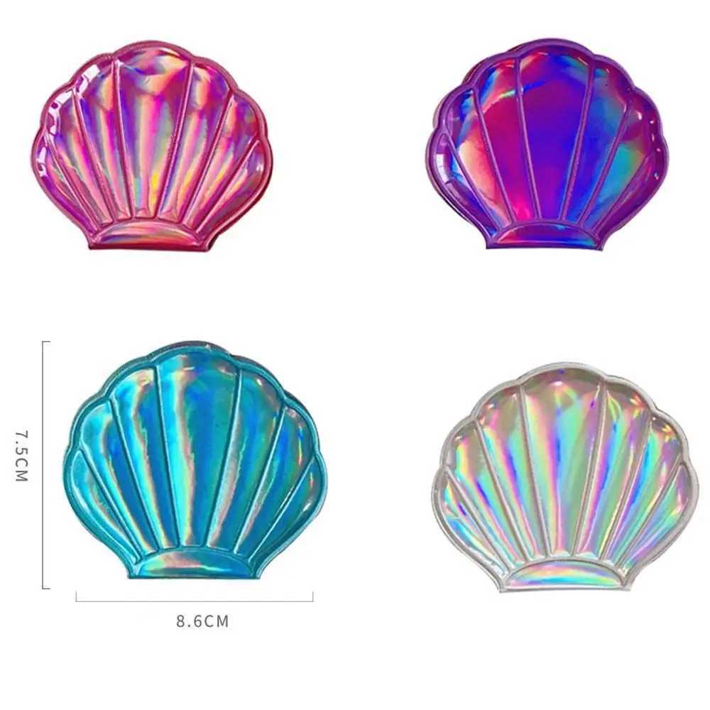 Double-sided Foldable Student Gift Travel Dressing Compact Mirror Pocket Cosmetic Mirror Mini Makeup Mirror Shell Vanity Mirror Y240819