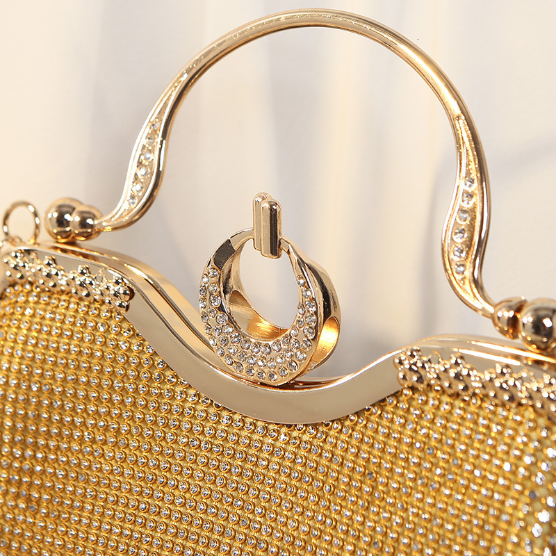 New Embedding Dinner Banquet Water Diamond Handbag Women's Dress Crossbody Evening Bag