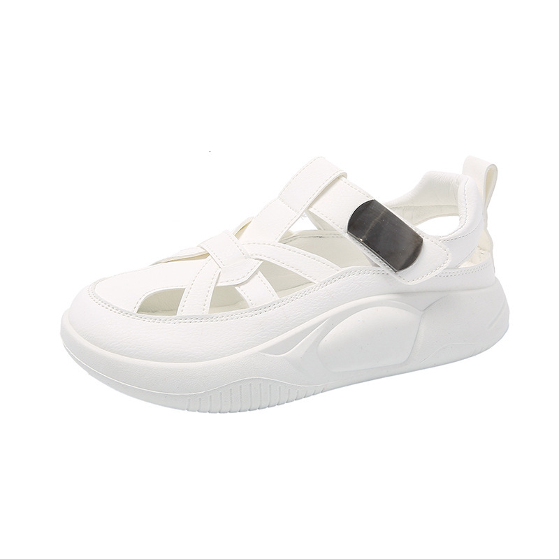 Ddmysports Little White Shoes Women S Summer New Korean Edition Instagram Female Student Leisure Ollow Out Versatile Sandals Street Shoot JC OUTDOOR