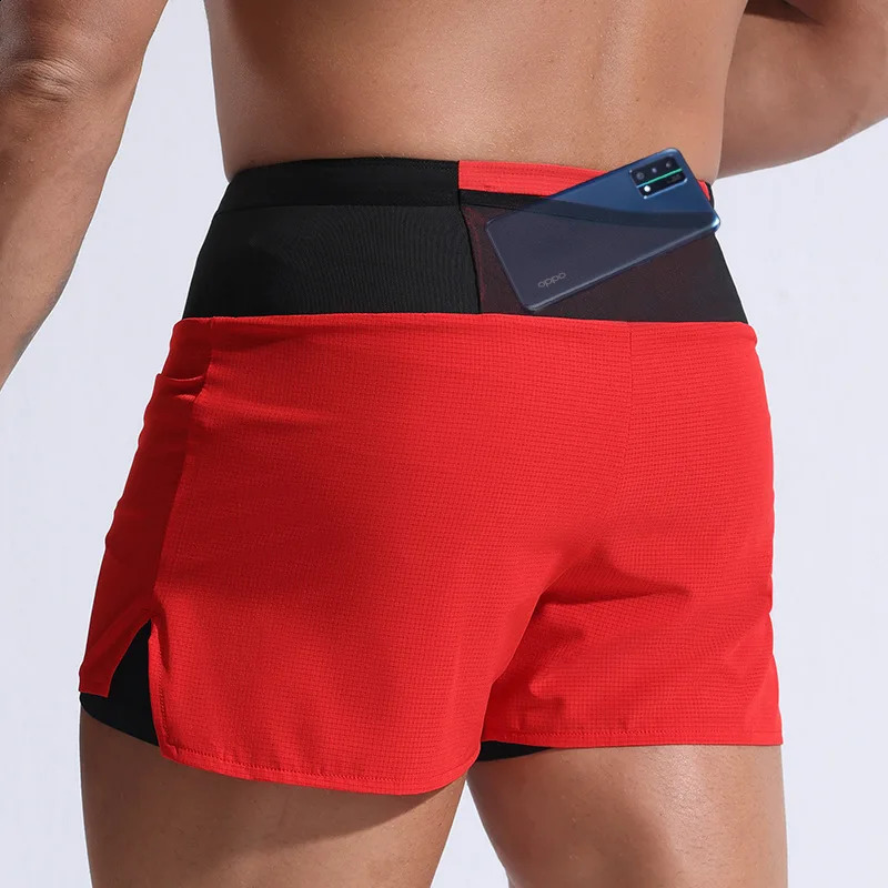 Mens and womens sports shorts waist bag marathon running moisture absorption quick drying luggage outdoor multifunctional 240819