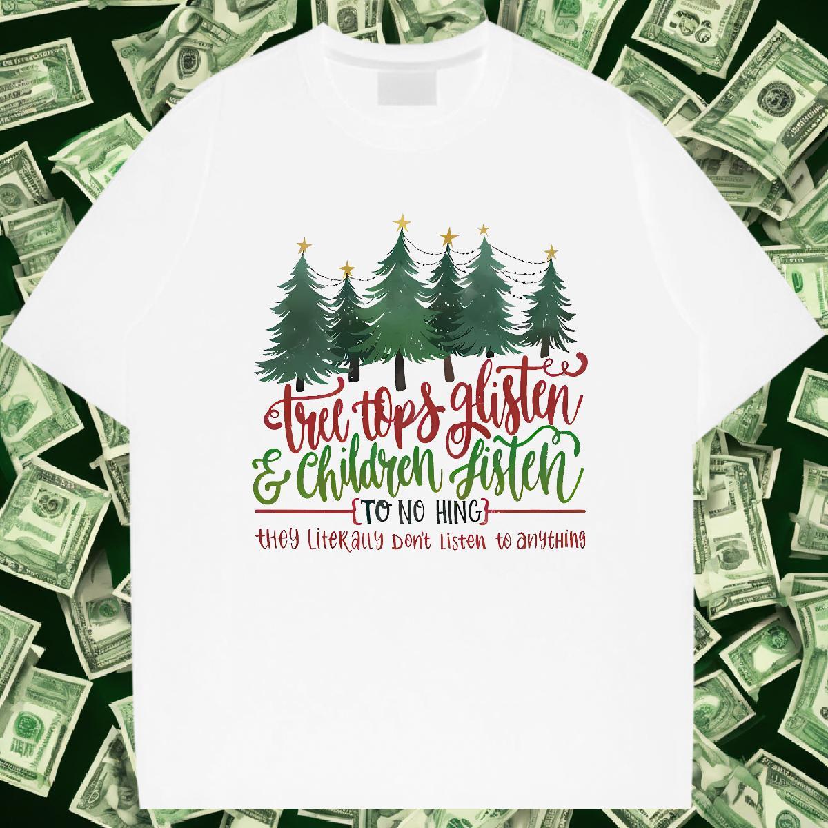 High Quality Couples T Shirts Summer Casual 230g Pure Cotton Custom Printed Crew Neck Breathable tree Mens T Shirts Customized Tee Shirt