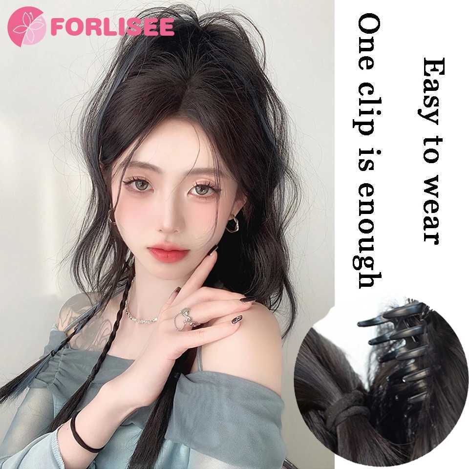 Home>Products>High Brightness Blue Ponytail>Boxer Braid Wig>Water Wave Tear Dopamine Half Braid Clip>Waterfall Braid W240817