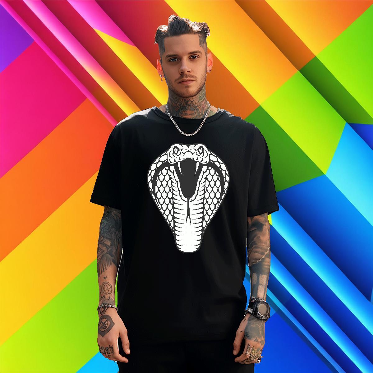 Soft T Shirts Men cobra O Neck Short Sleeves Casual Customized 230g Cotton Tshirts DIY Customized Tops Tees
