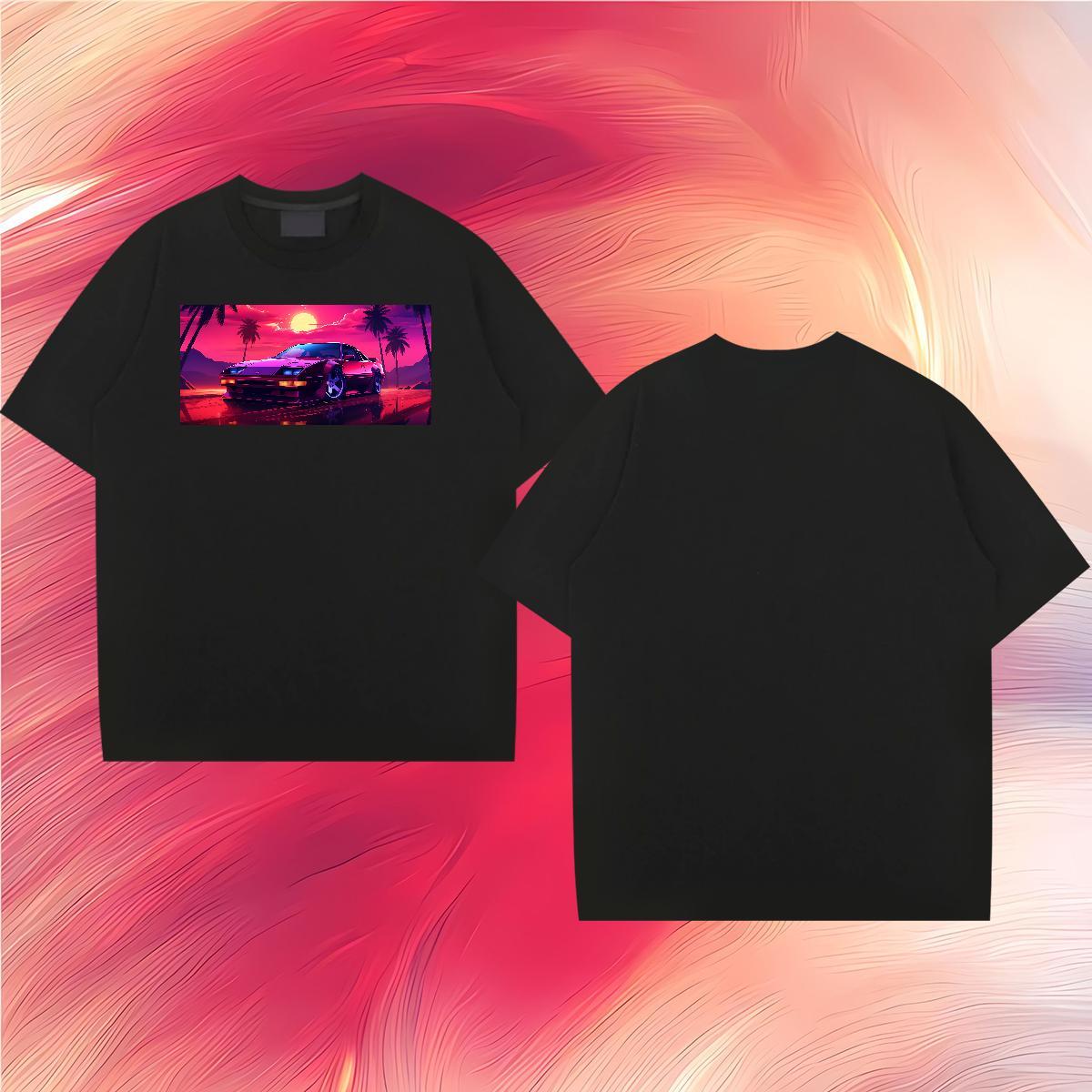 Free Shipping car 100% Cotton 230g Men Tops Tees Outdoor O Neck Short Sleeves T Shirts Men Wholesale Oversized 4XL Tees Shirts