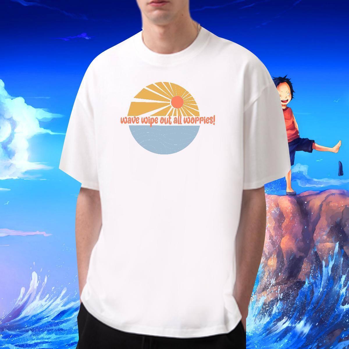 Comfortable beach 100% Cotton 230g Men Tops Tees Casual Daily Wear Breathable Soft T shirt DIY Custom Cartoon Clothes