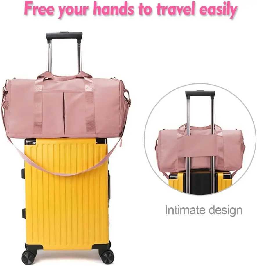 Travel Workout Fitness Sports Gym Bag Luggage with Wet Pocket Shoes Compartment Travel Yoga Sports Gym Duffel Bag for Men Women CL240820