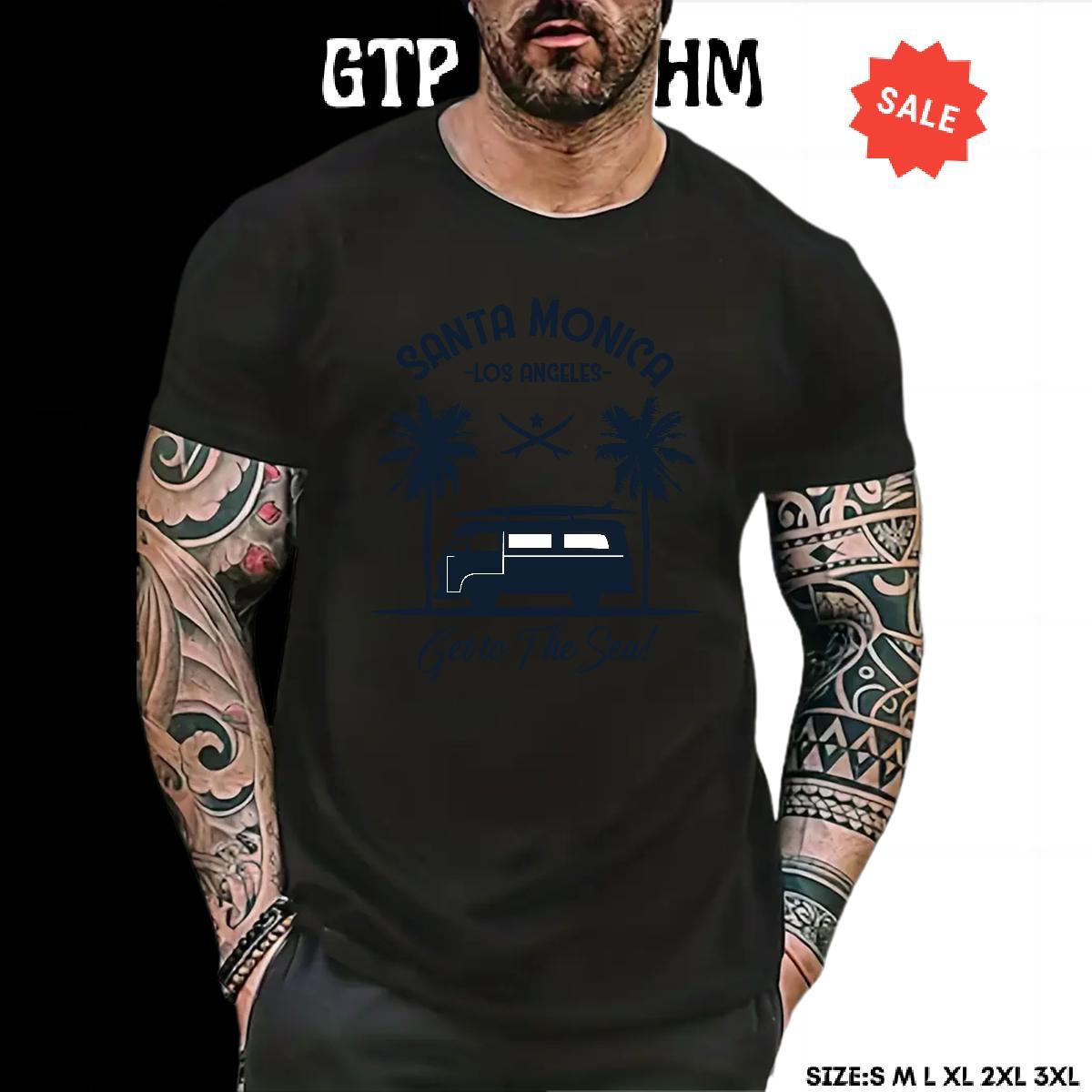 TOP Quality Men Tees Casual Beach 100% Cotton 230g Black Oversized Breathable sea T-Shirts New Clothes