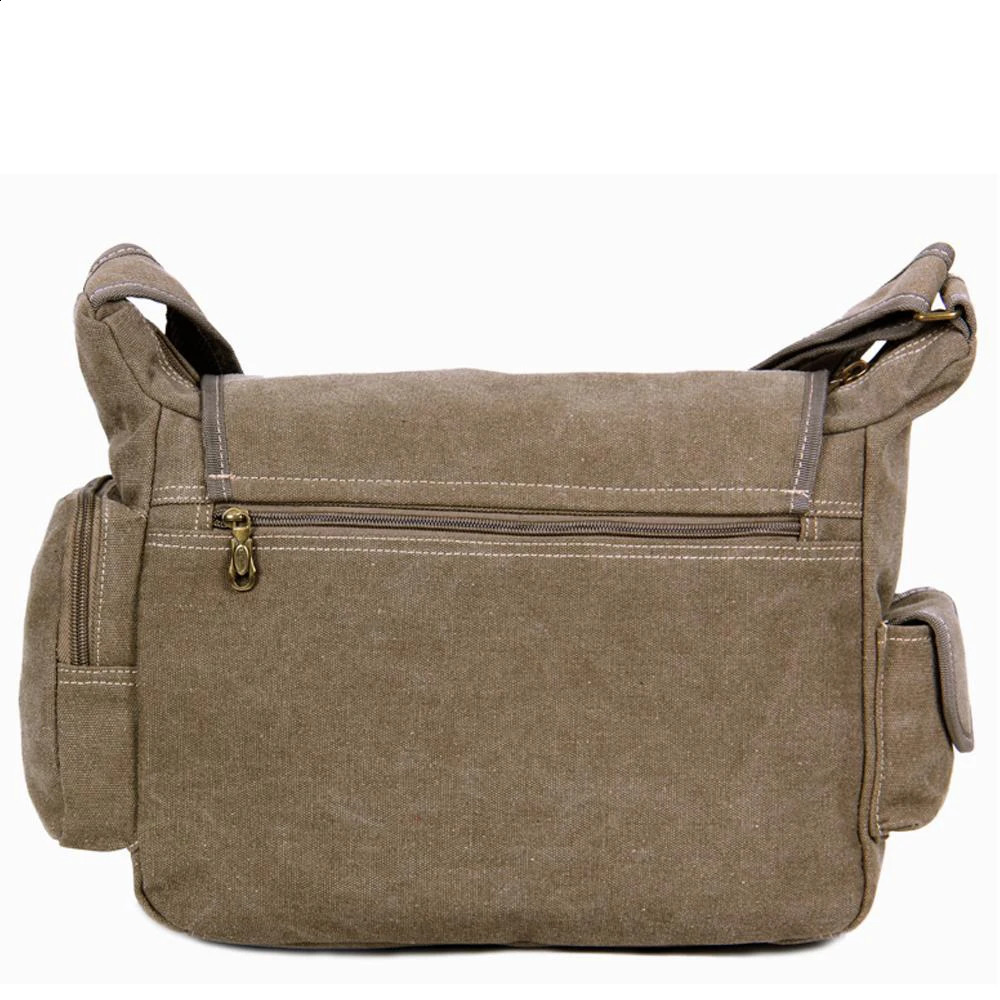 Mens Vintage Canvas Travel Bag Men Casual Crossbody Bag For Men Messenger Bag Man Travel Shoulder Bags School bag High Quality 240819