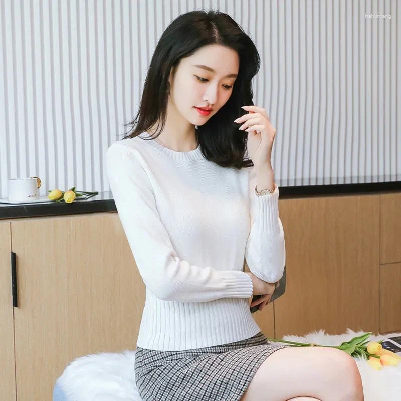 Women's Petite Knitted Sweater | Cropped Crew Neck For Layering
