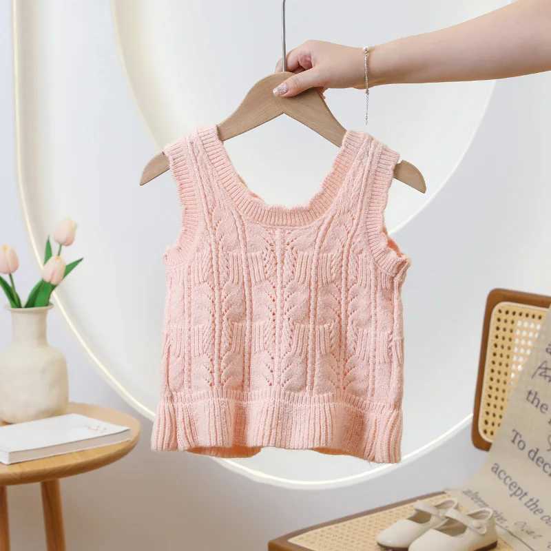 Trendy 2024 Kids Sweater Vest Cardigan Casual Elegant Lovely Bunny Decoration Everyday Fresh Leisure Fine WorkmanshipXJ240819