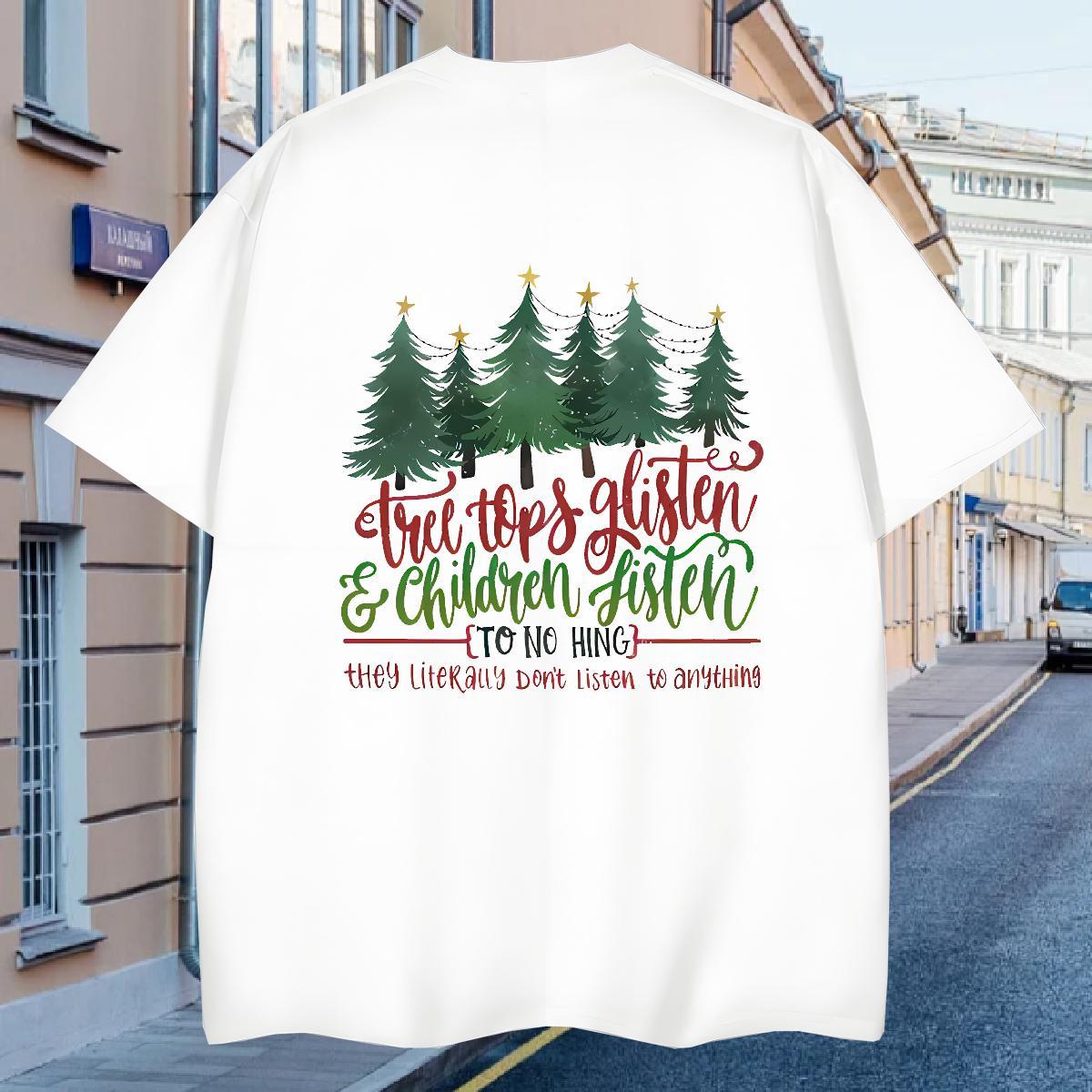 Man T Shirts 100% Cotton 230g tree Home Outdoor O Neck Short Sleeves DIY Printed Tshirt for Man Woman New Arrival Comfortable Tshirts