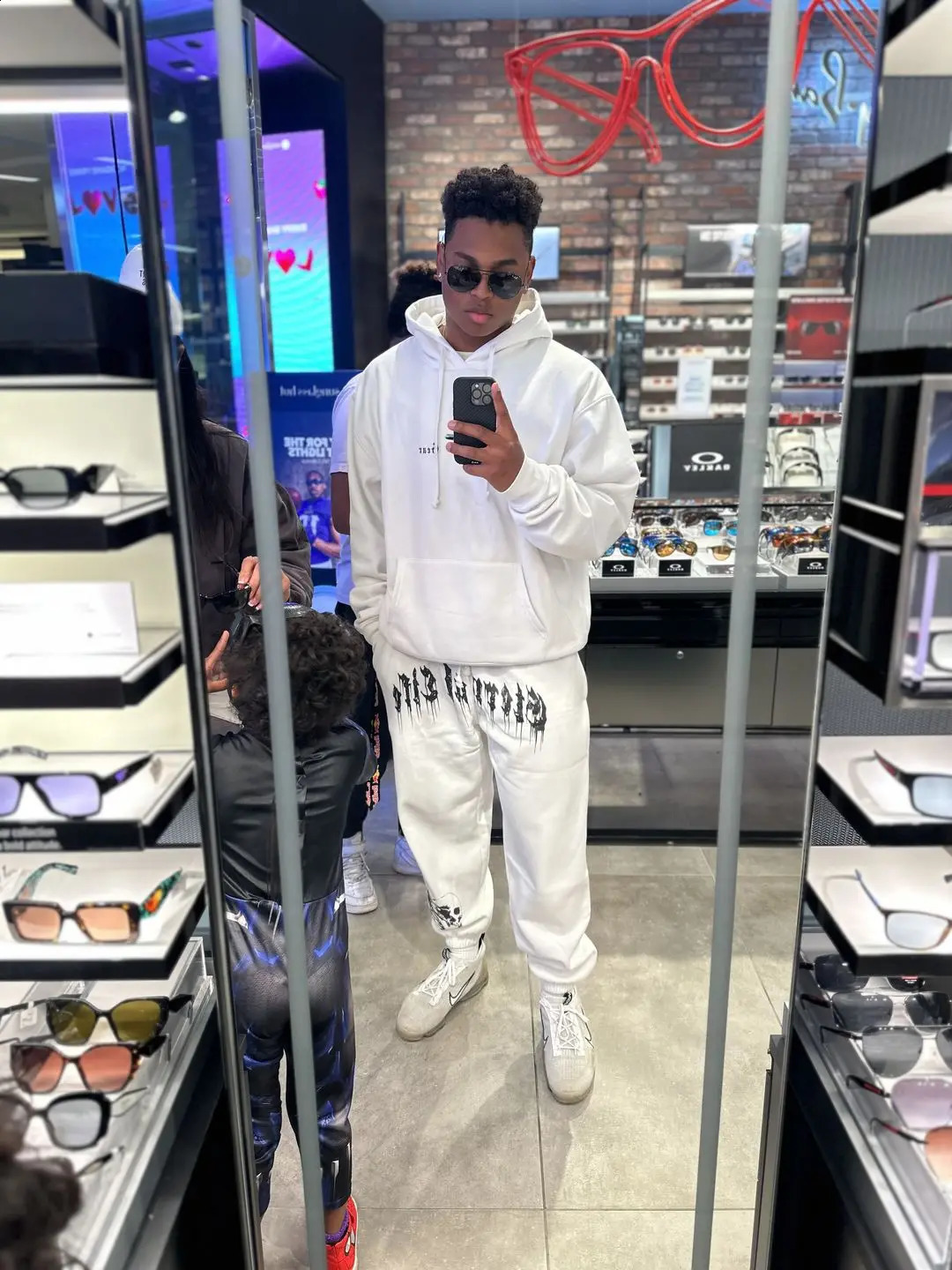 Spring And Autumn Lazy Casual Sweatpants Silk Screen Printed Hair Band Pants Running Fitness High Street Wash Texture 240815