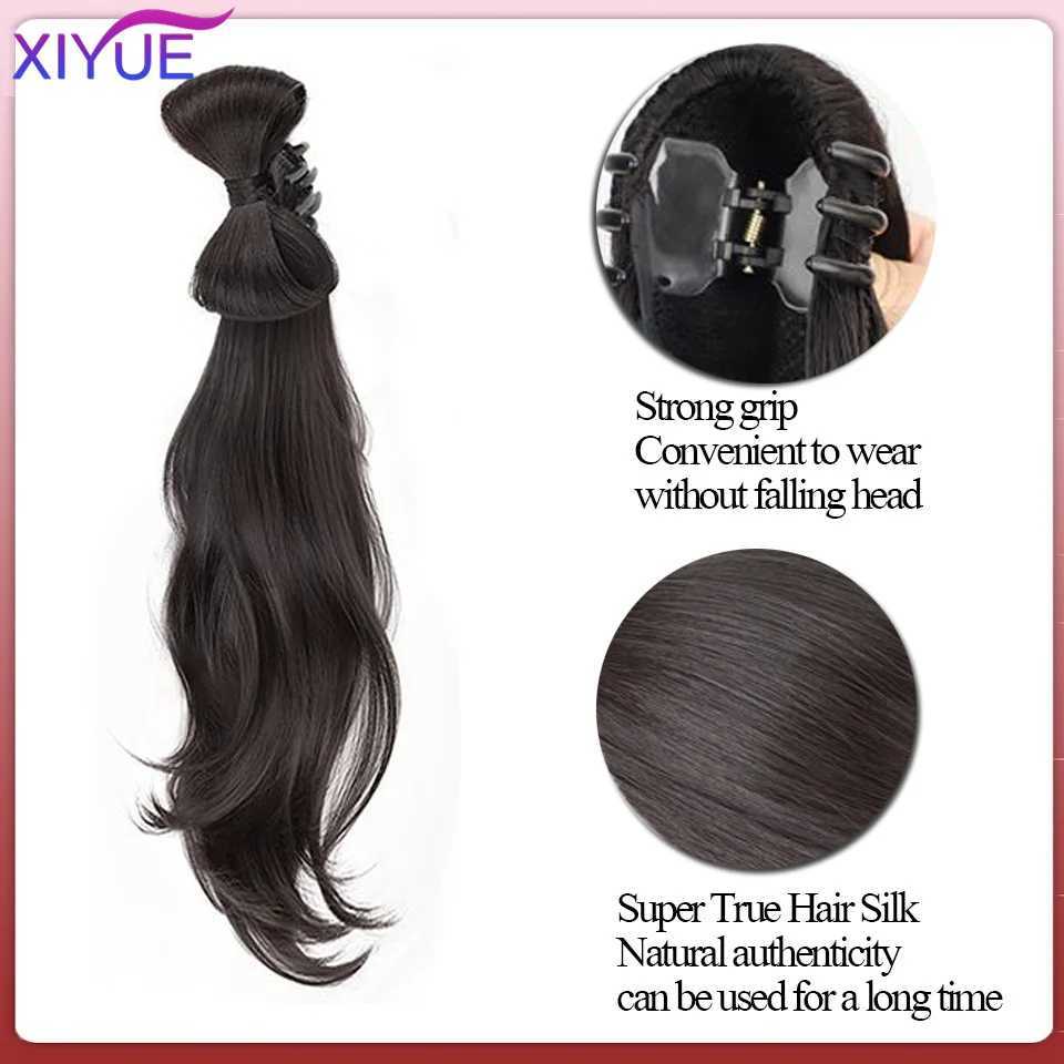 Xiyue wigbunnew chinese style ponytail style wig bagancient costume wigcheongsamhair bunheaddresswigancient W240817