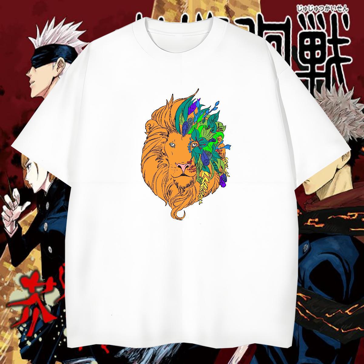 Fashion Designer Men Tshirts tiger Outdoor 230g 100% Cotton Tops Shirt Breathable Short Sleeve Classic T-Shirts Anime