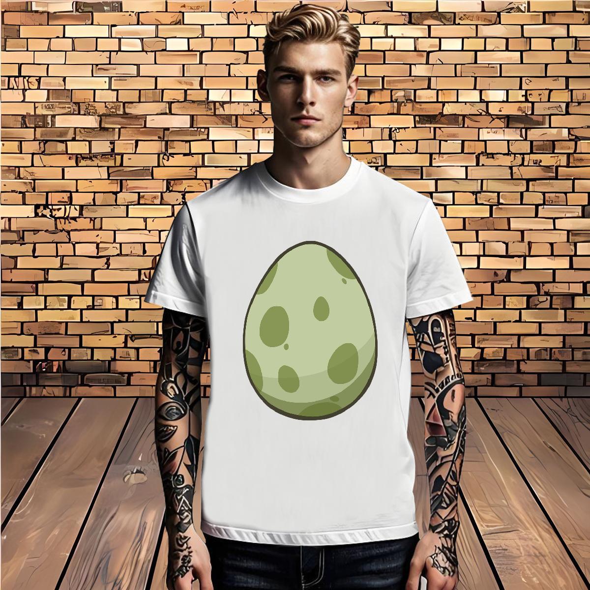 Fashion New Men Clothes T-Shirt dinosaur egg High Street Hip Hop 230g Cotton Clothings Breathable Cool Men T Shirts Custom Print Oversized