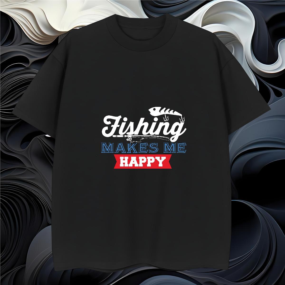 Classic fish T Shirt For Man Spring Summer Tshirt for Man Woman 100% Cotton 230g Designer Fashion Crew Neck DIY Tops Tees