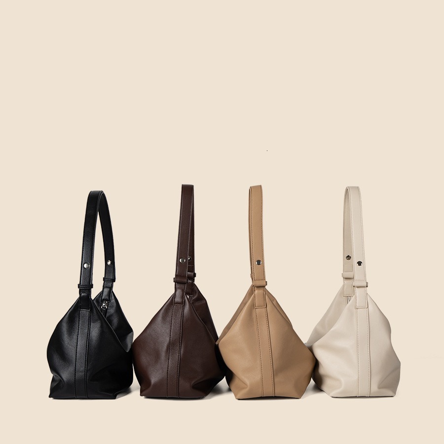 2025S Fashion Designer PU Leather Shoulder Crossbody Crescent Bag Stylish Women s Large Capacity Summer High end Tote Bag