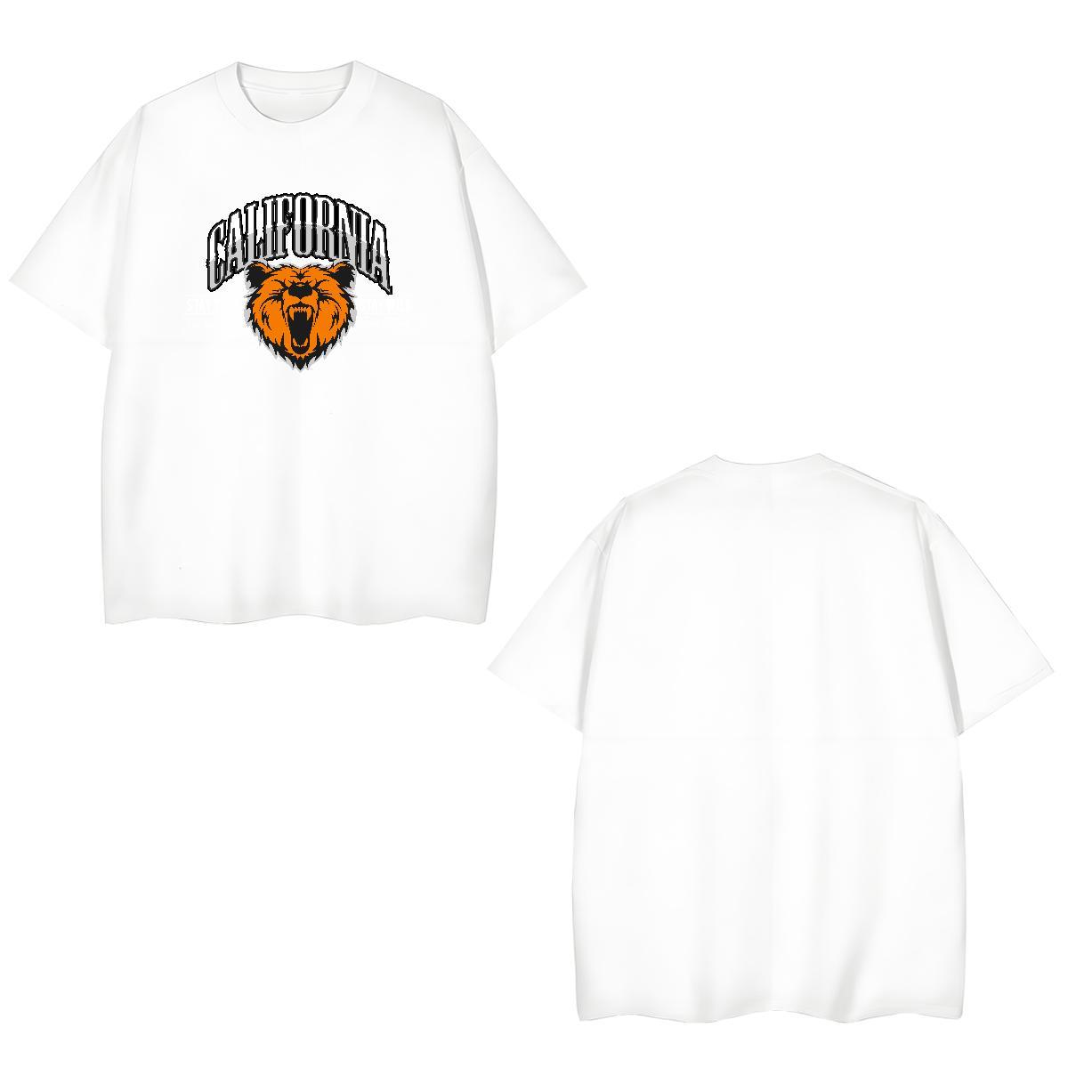 High Quality T Shirt For Man animal Breathable Crew Neck Street wear Hip Hop White Plus Size 100% Cotton 230g Men Clothes T-Shirt Fashion Design Polos