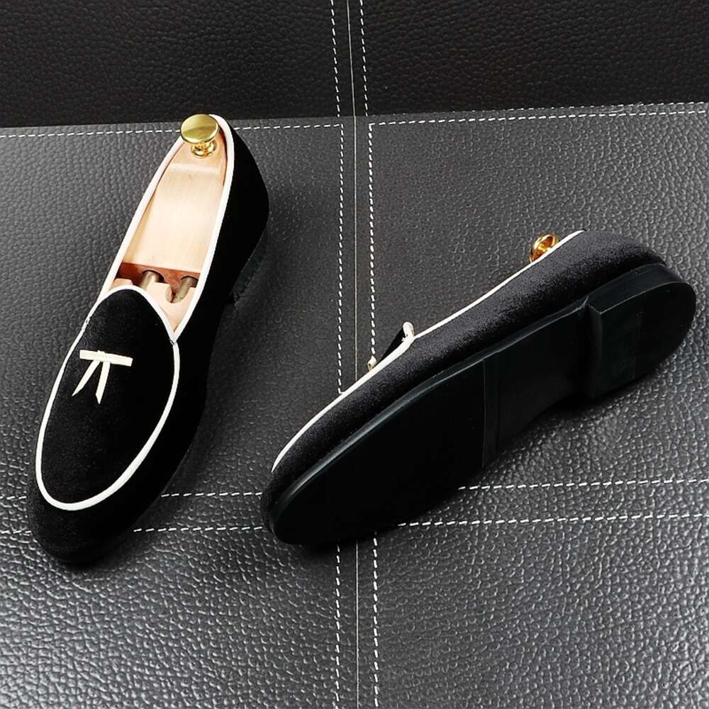 Cuddlyiipanda Fashion Men Suede Leather Male Dress Wedding Classic Business Party Office Loafers Men's Flats Driving Shoes