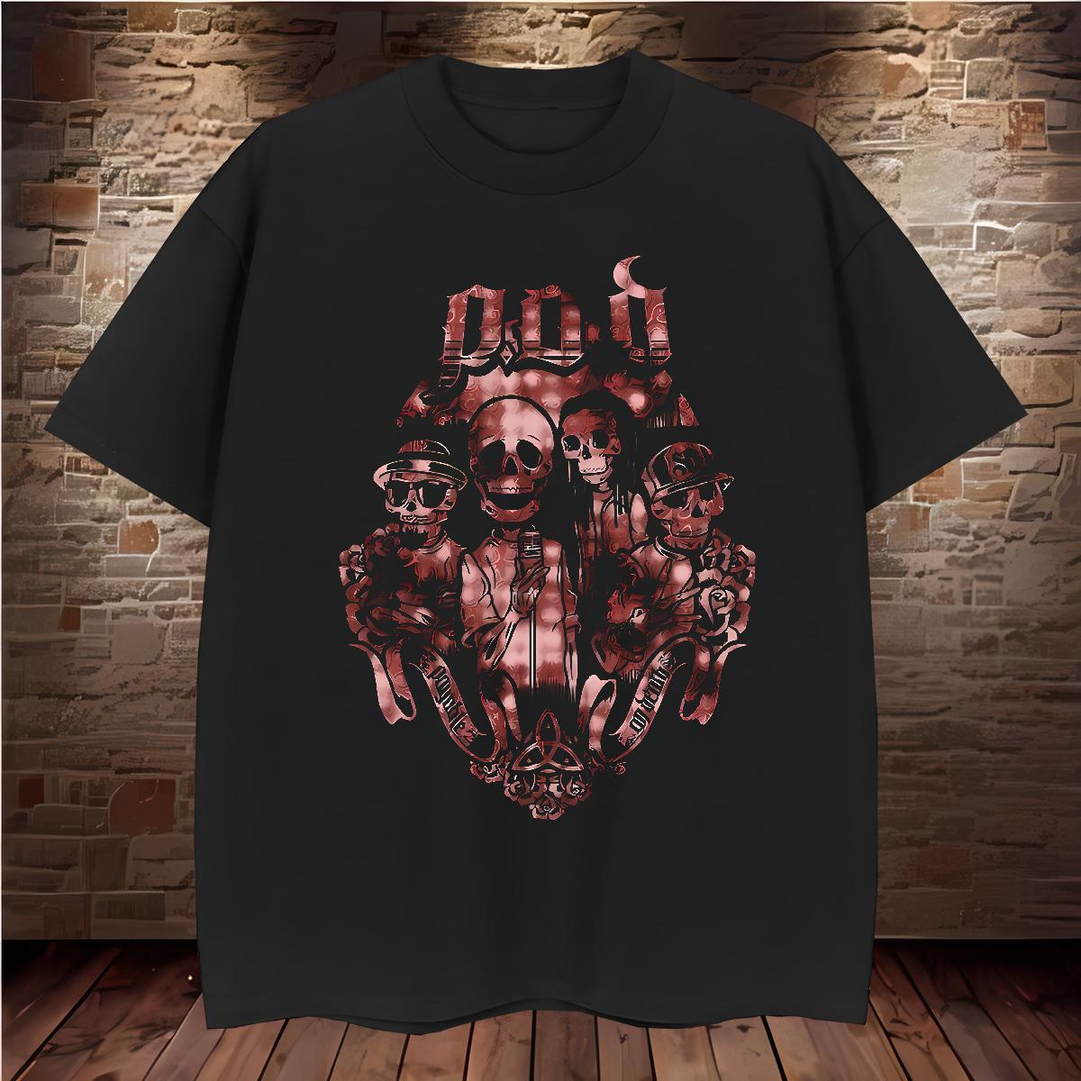 T Shirts Men 230g Pure Cotton scary Home Outdoor Breathable Soft Custom Print Oversized Mens Tshirts Customized Unisex Polos
