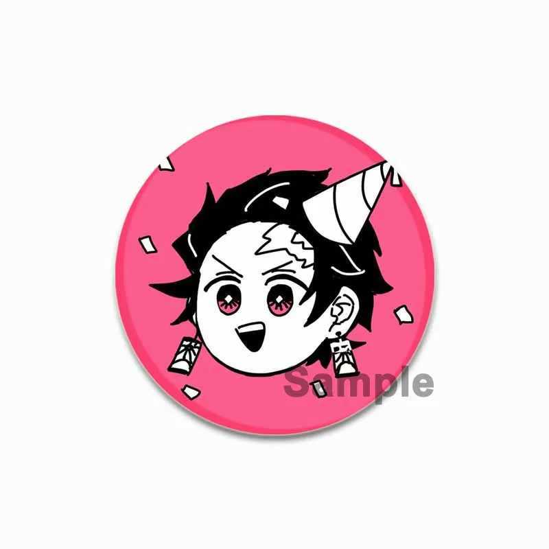 Kamado Tanjirou cartoon badge handmade tinplate brooch backpack clothing gift accessories anime series brooch 58mm W240815