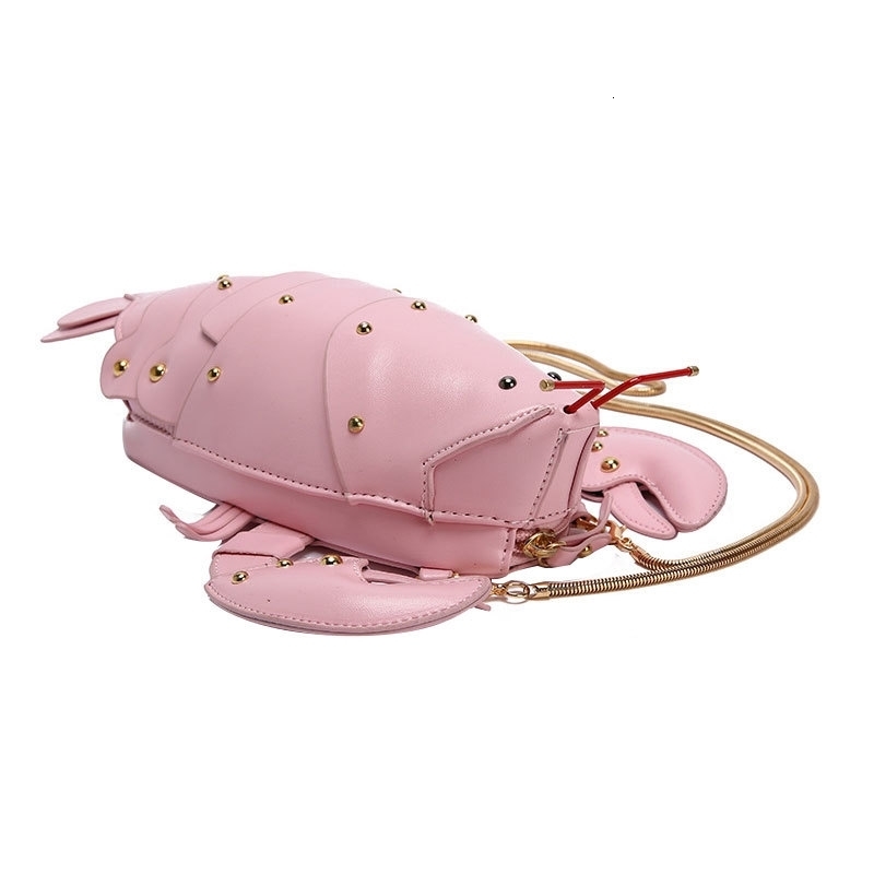 Fashion Cute Lobster Shape Women Shoulder Bags PU leather Crossbody Bags For Women Fuuny Shoulder Bag Ladies Messenger Bag 240819