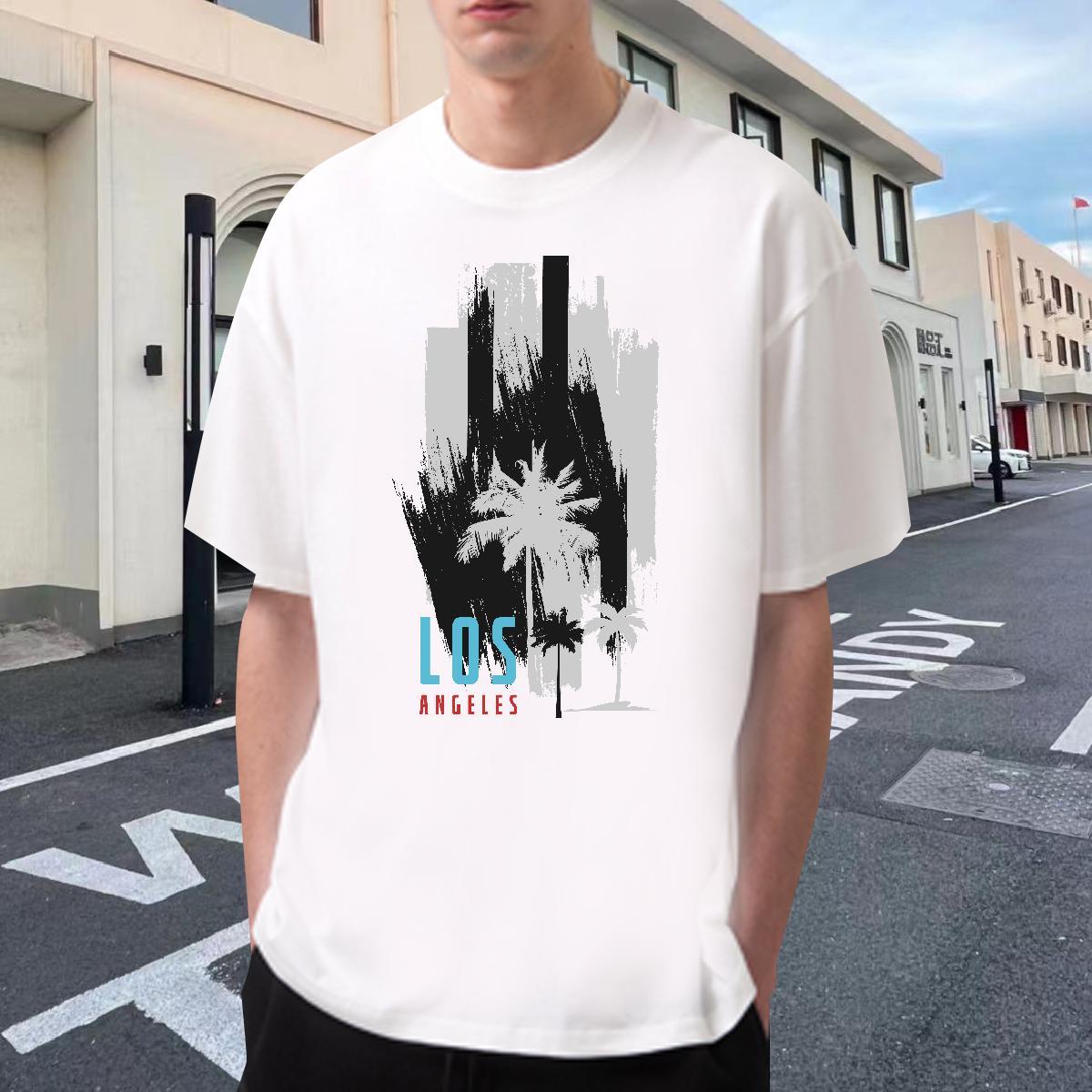 Cool Design Mens Tshirts Spring Summer 230g 100% Cotton Oversized 3XL 4XL Breathable Short Sleeve tree T-Shirts for Men Factory Direct Tops Tees