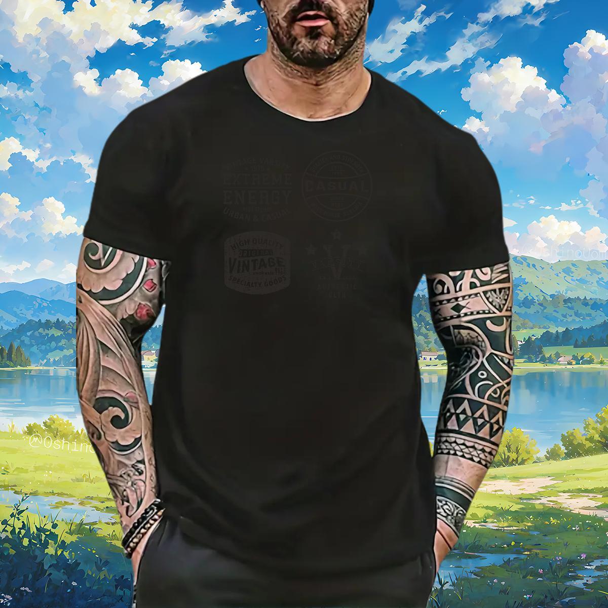 TOP Quality letter 100% Cotton 230g Tshirts Spring Summer Breathable Short Sleeve T Shirts Men Customized Customized Print Tops Shirt