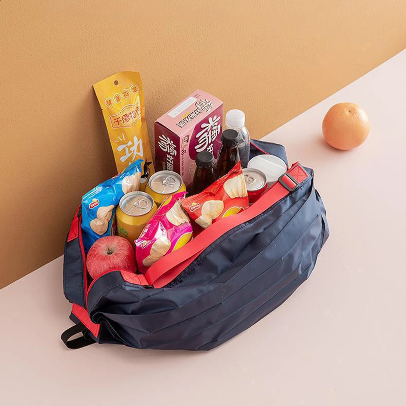 Foldable Storage Bag With Handle Portable Travel Camouflage Handbags Large Capacity Shopping y240819