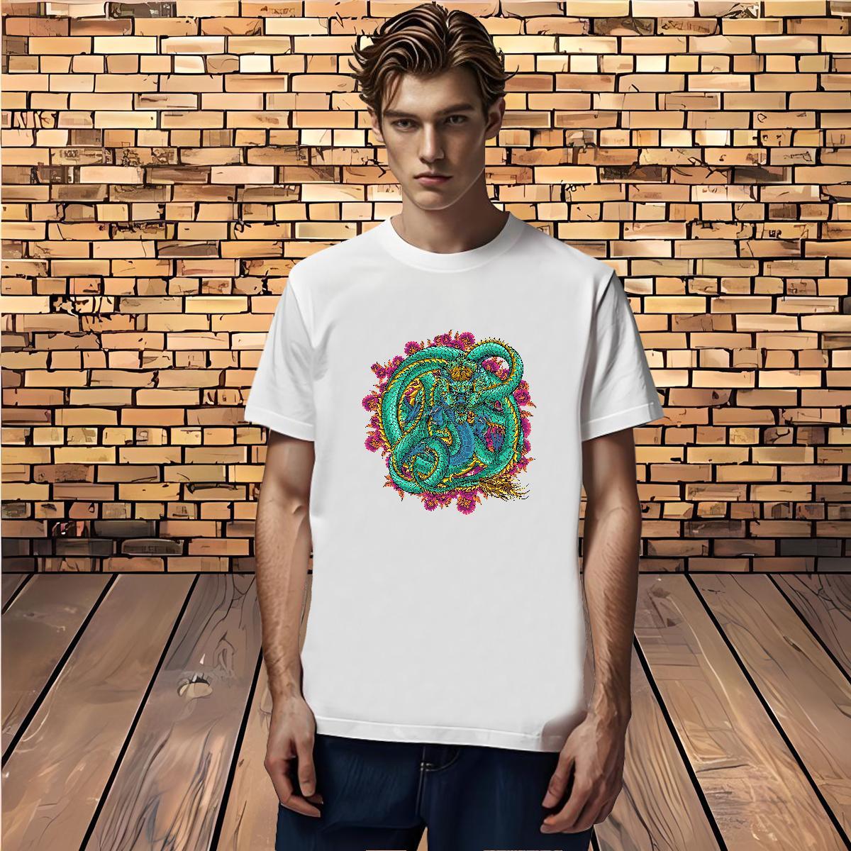 T shirt 230g Cotton ferocity Hip Hop Breathable Crew Neck Customized Print Men Tees New Arrival Loose Tops Tees