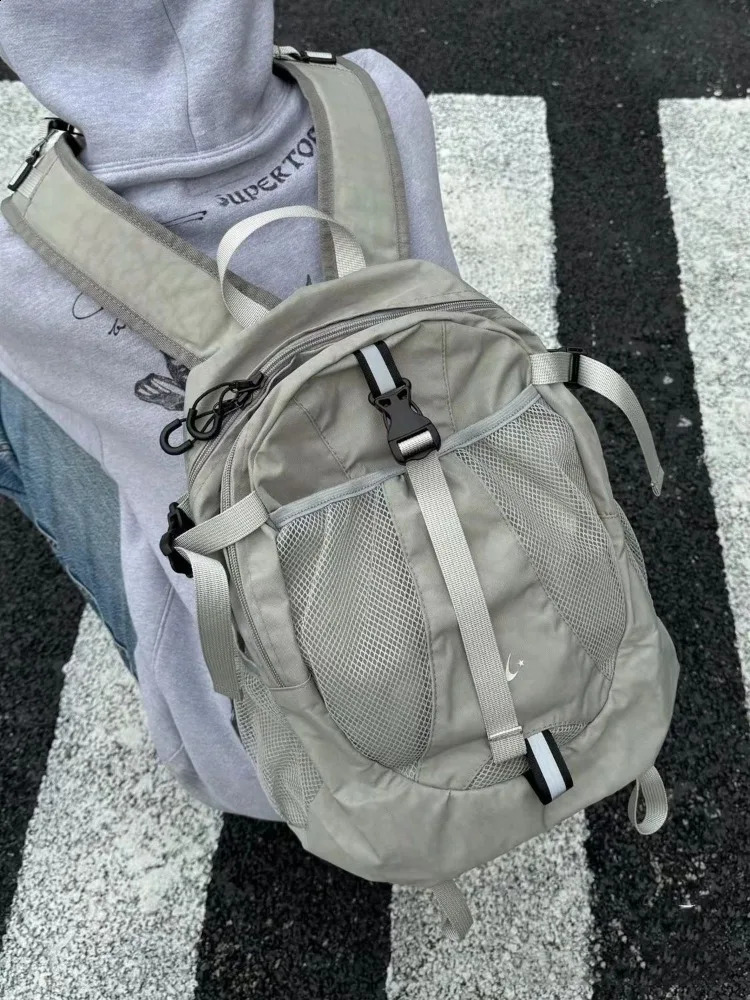 Korean Women Men Backpack Outdoors Travel School Laptop Backpacks Fashion Casual Y2k Bags Backpacks Mochilas Mujer 240806