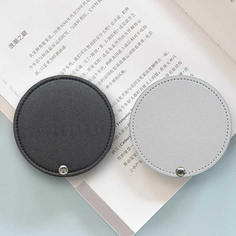 1PC Portable Mini Stainless Steel Makeup Pocket Mirror Round Shape Cosmetic Folding Pocket Compact Mirrors Y240819