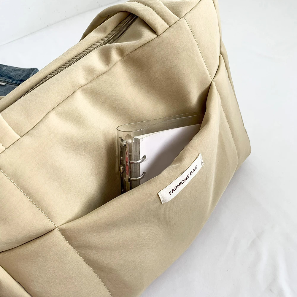 Women Quilted Tote Handbag Versatile Padded Shoulder Bag Large Capacity Puffer Tote Bag Daily Dating Bag 240819