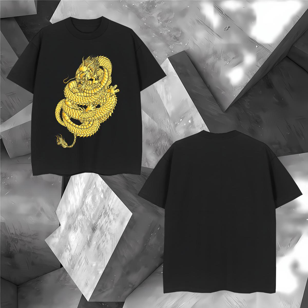 T-Shirts for Men 230g Cotton fierce Outdoor Breathable Soft Skull Men Tees 2024 Loose Clothings