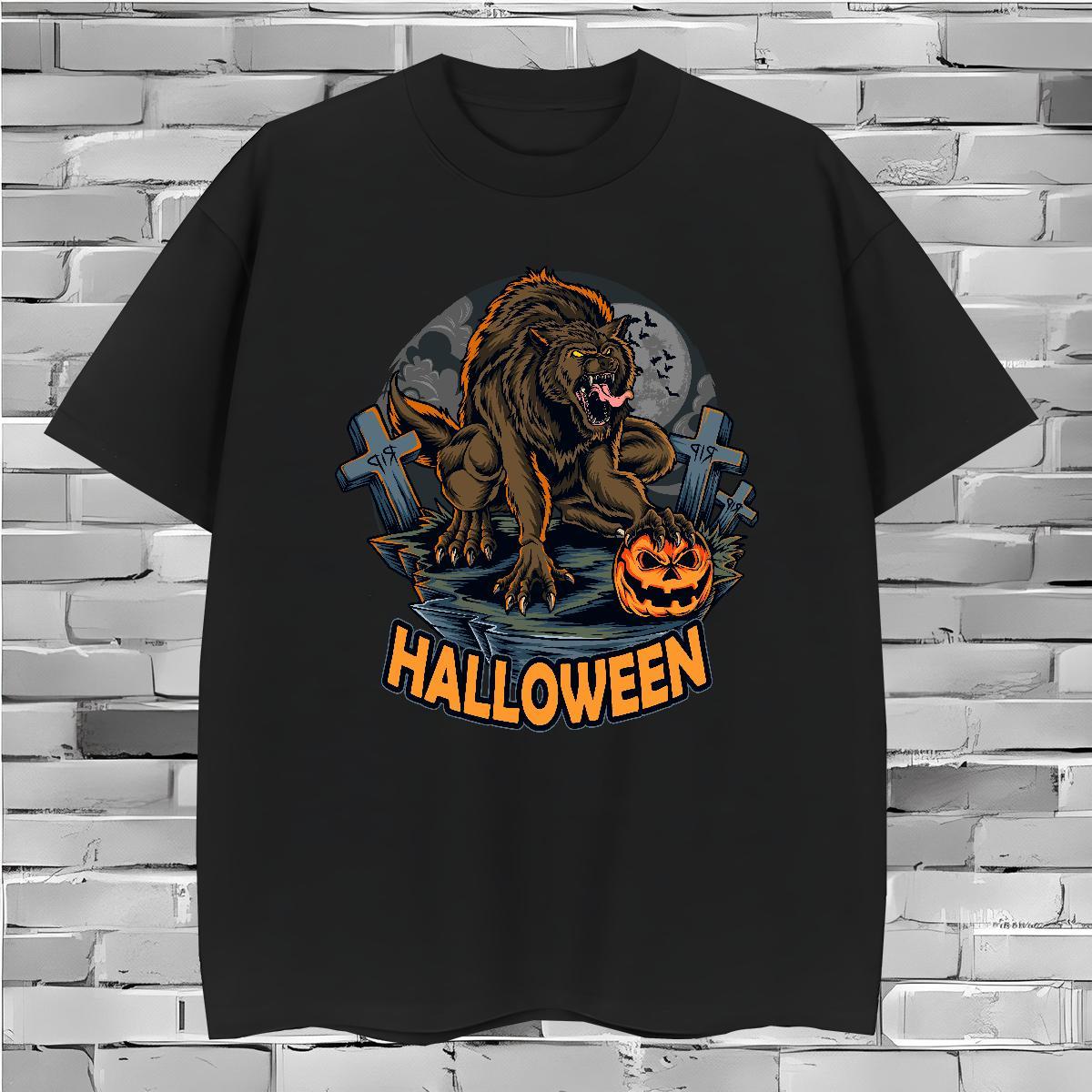Factory Direct Tshirt for Man Woman lion Beach 230g 100% Cotton Top Tees Breathable Short Sleeve Popular Mens T Shirts Cartoon Print