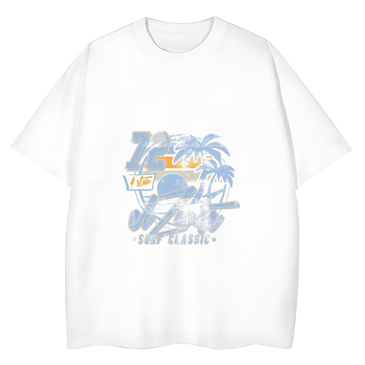 Stylist Womens Tshirts Street Wear Comfortable Clothings Wholesale 230g Pure Cotton beach Anime T-Shirts