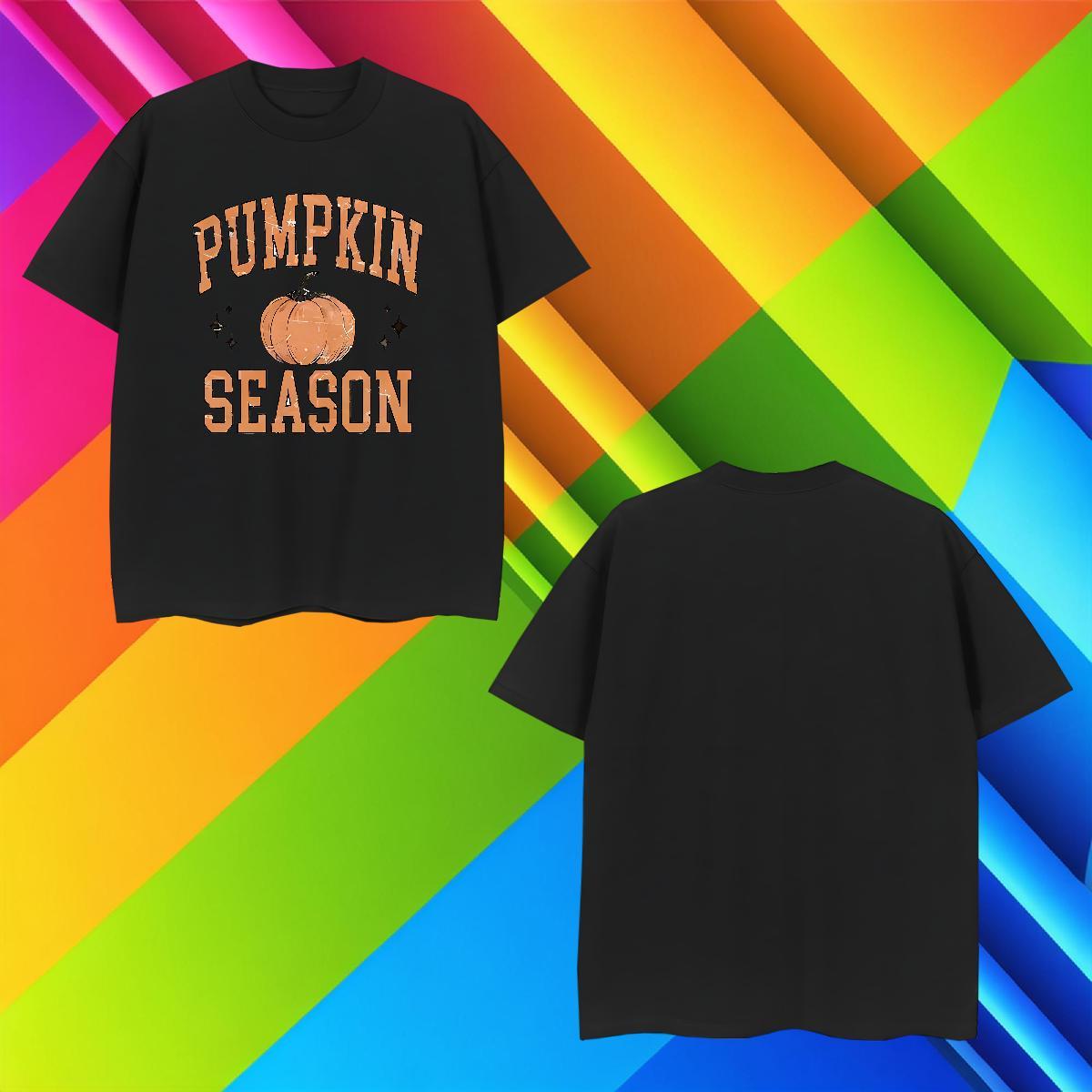 Classic Men T Shirts pumpkin O Neck Short Sleeves Casual DIY 100% Cotton 230g Men Tops Tees Wholesale Tee Shirt