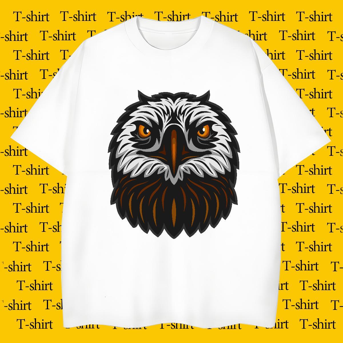 T shirt 230g 100% Cotton owl Sport Breathable Crew Neck Oversized 4XL Tshirts Classic Casual TOP Quality Tops Tees