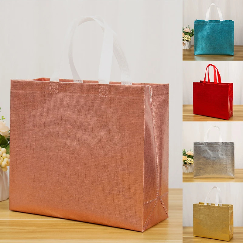 Shiny Laser Foldable Shopping Bag EcoFriendly Tote Bags Folding Pouch Portable Shopper Largecapacity Travel Grocery y250121