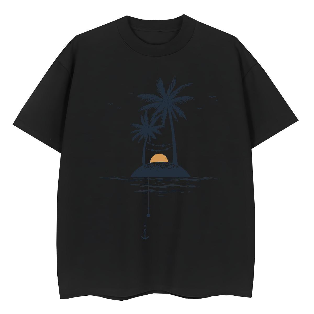 2024 Designer Men Tshirts sea Anime Printing Street 100% Cotton 230g Polos Short Sleeve O-Neck Free Shipping T shirt DIY Printed