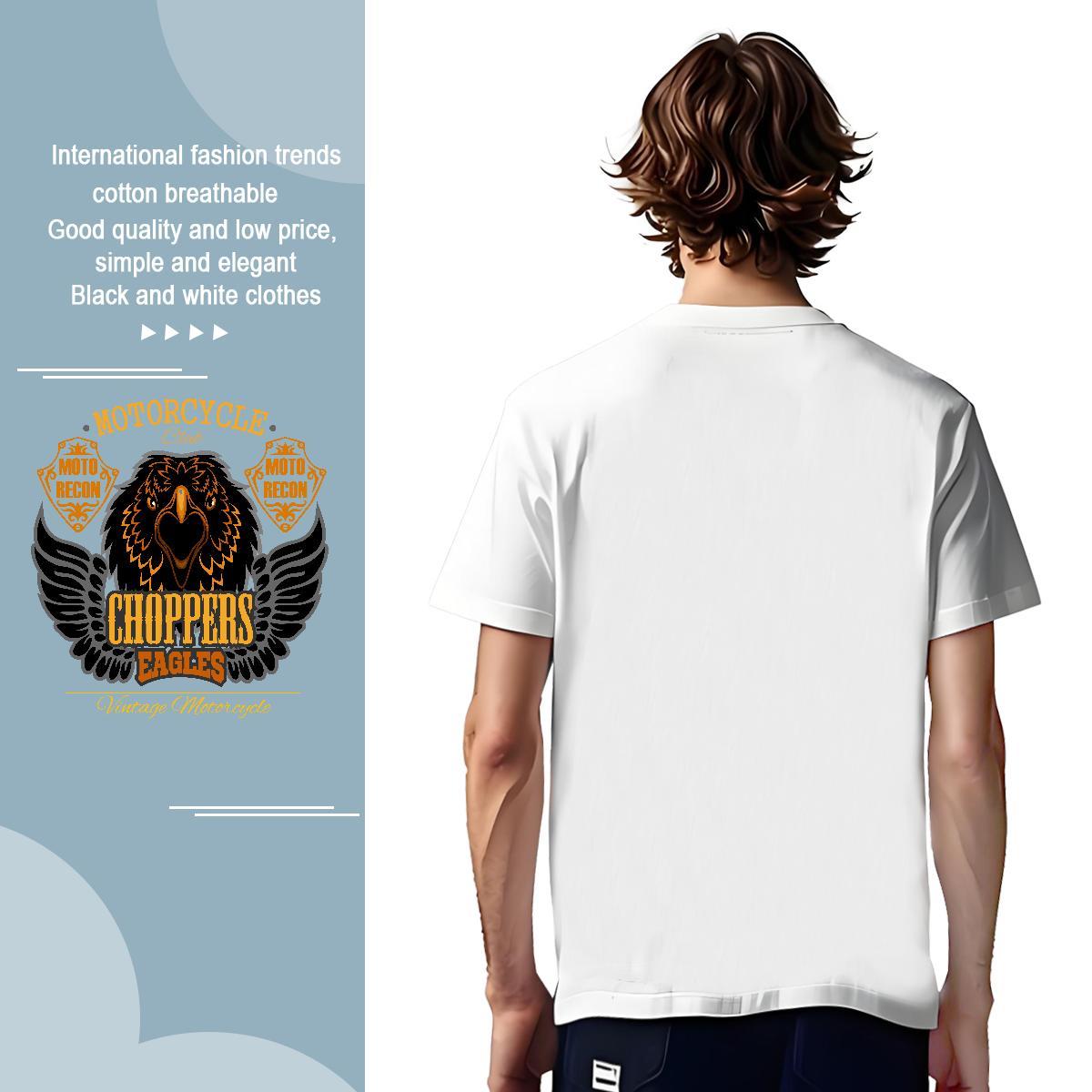 Brand T Shirts Men eagle Round Neck Short Sleeve Sport Custom Print Oversized 100% Cotton 230g Couples T Shirts 2024 New Tshirts