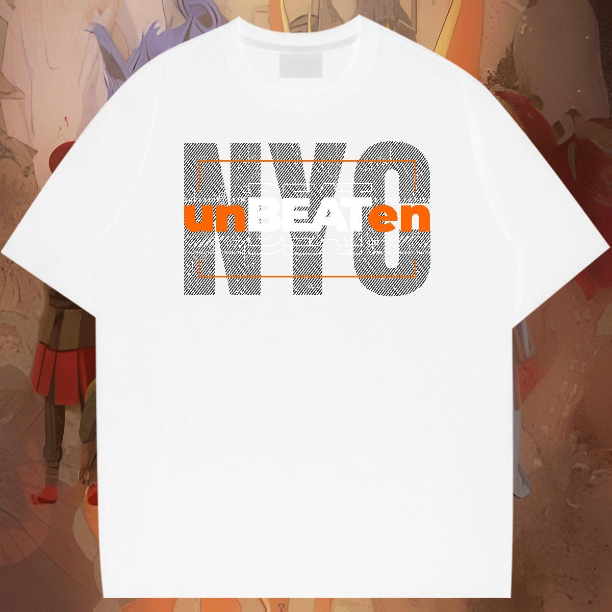 Brand Tshirt for Man Woman Street wear Hip Hop 100% Cotton 230g Custom Print Oversized Breathable Short Sleeve unbeaten T-Shirts 2024 DIY Clothes
