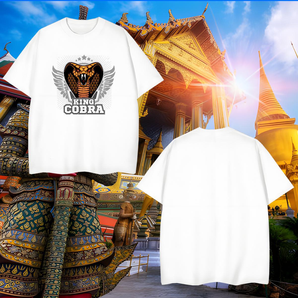High Quality T shirt cobra Breathable Soft Street Wear White Plus Size 230g 100% Cotton Mens Tshirts Stylist Tops Tees
