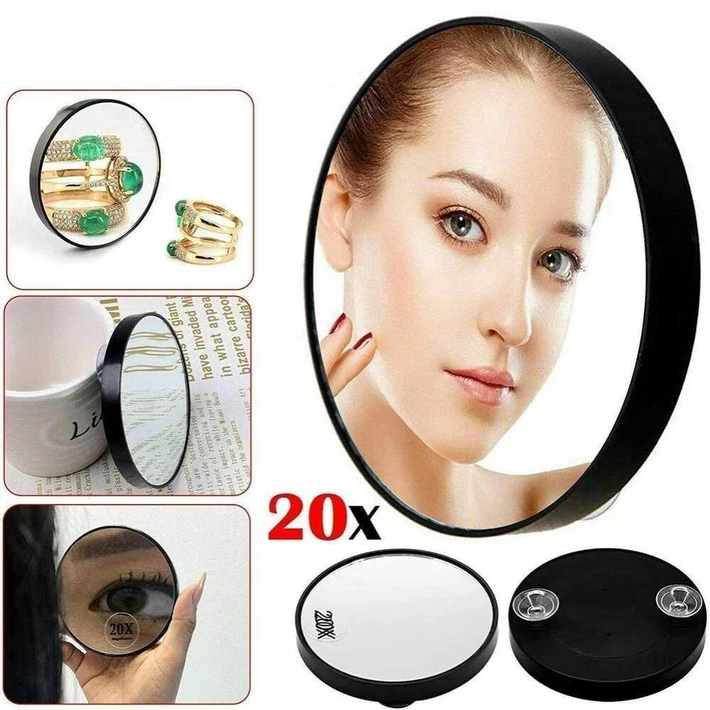 Makeup Mirror Round 20x Magnifying Mirror With Two Suction Cups Remove Acne pores Cosmetics Tool Y240819