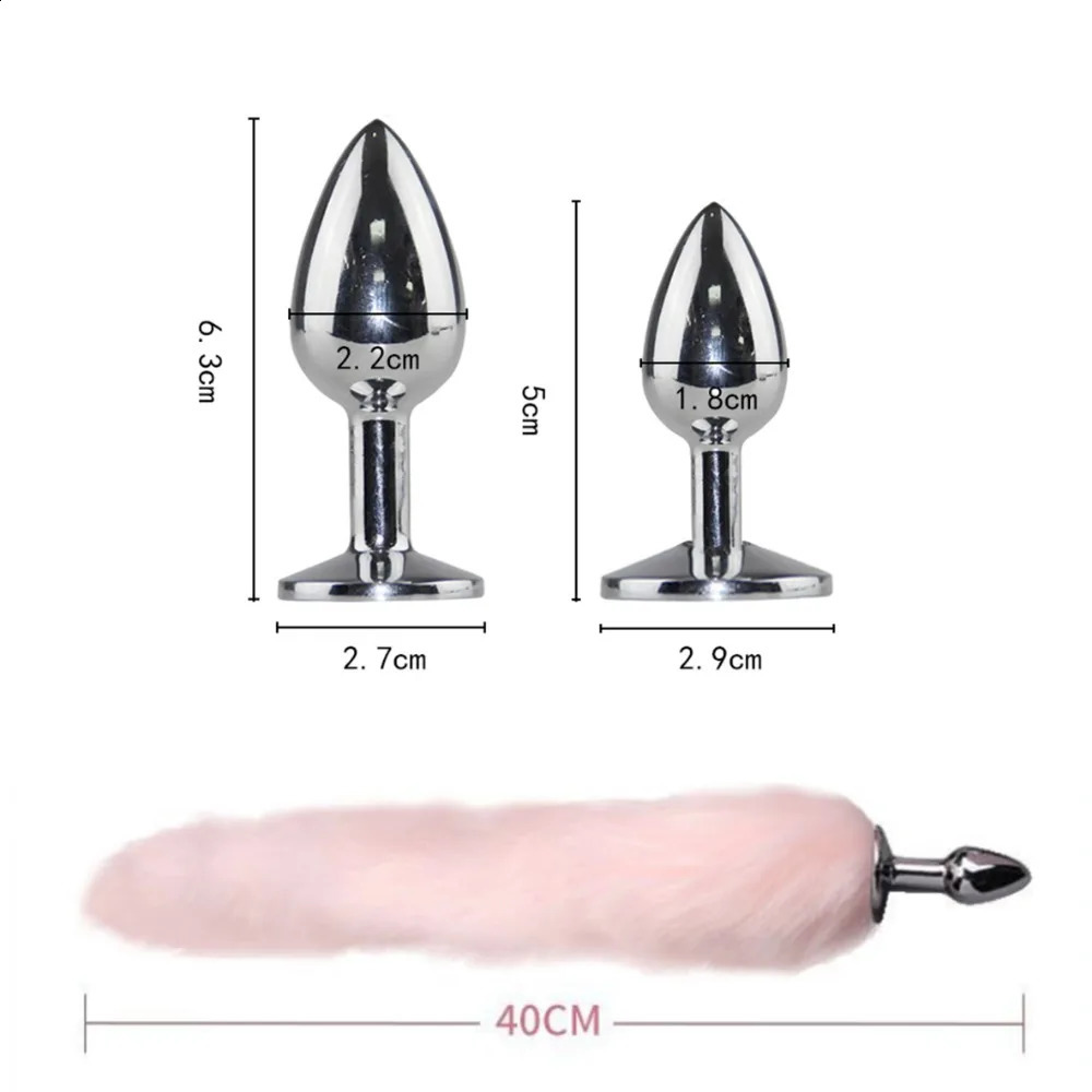 Small 1.82.2cm Fox Tail Sex Toys Anal Plug Role-playing Adult Game Couple Training Rabbit Tail Butt Plug Anal Toys for Couple 240813