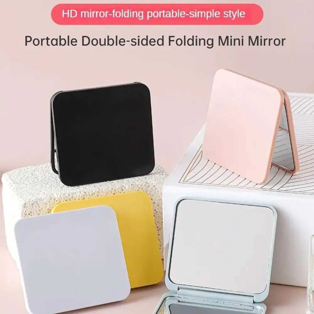 Pocket Makeup Mirror Portable Magnifying Mirror Dual Sides Cosmetic Mirror Handheld Travel Beauty Tool Y240819
